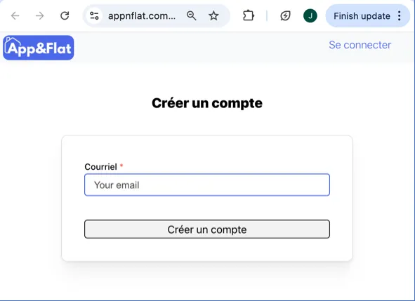 Account creation