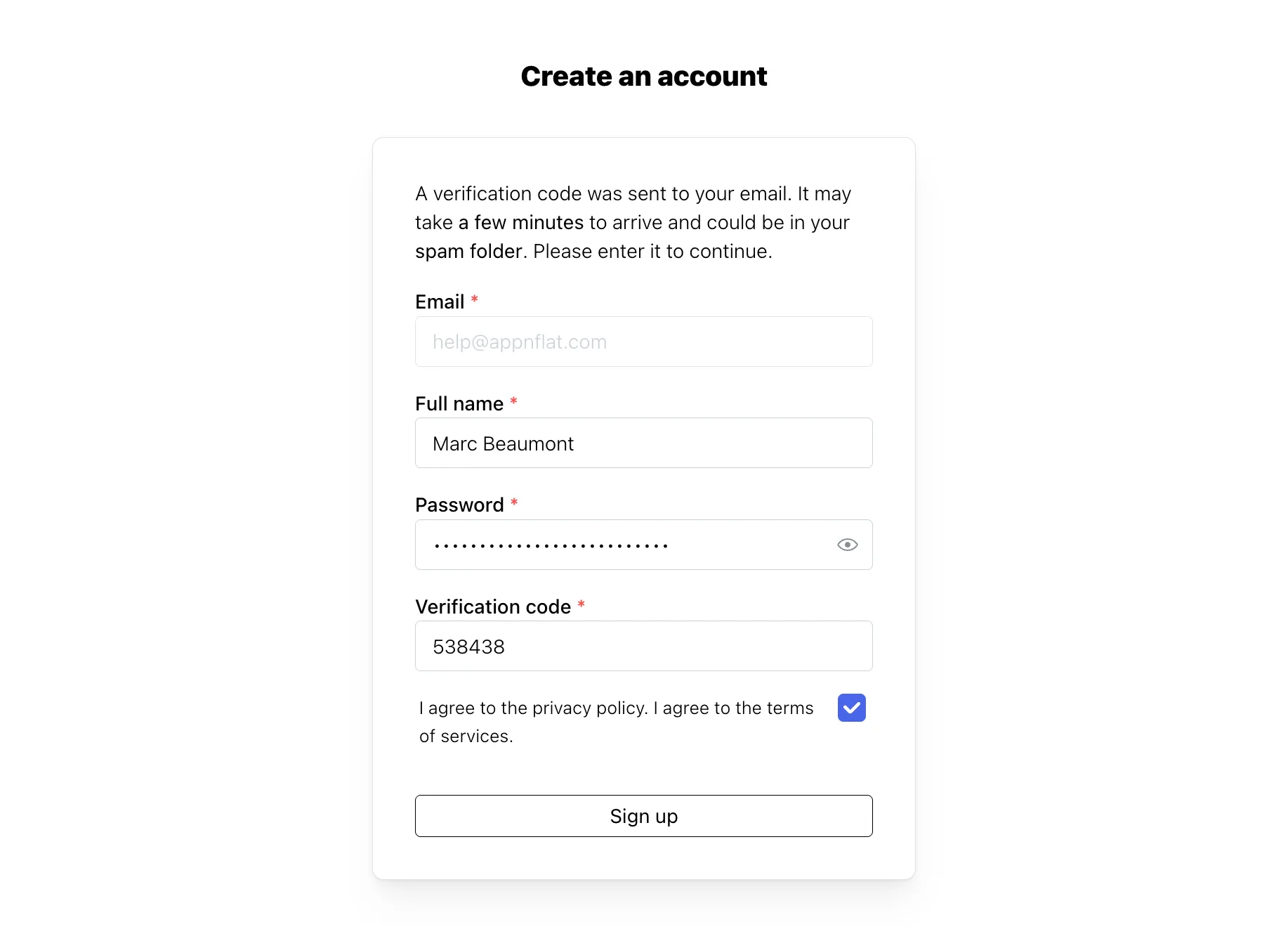 Account Validation